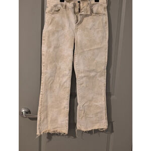 Elegant Cream Flare Women's Jeans